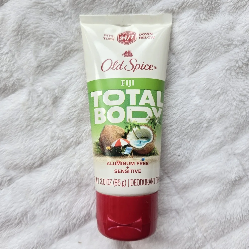 🍒 5/$20 new Old Spice Total Body Mens Deodorant Cream Antiperspirant Fiji Scent